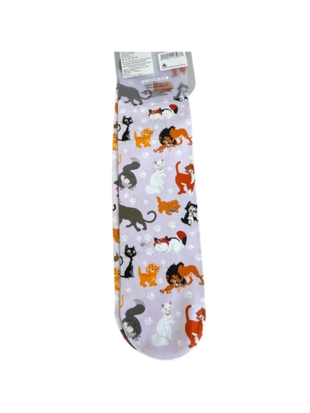 Disney Cats of Disney Aristocats Simba Cheshire Cat Scar Figaro Lucifer Socks